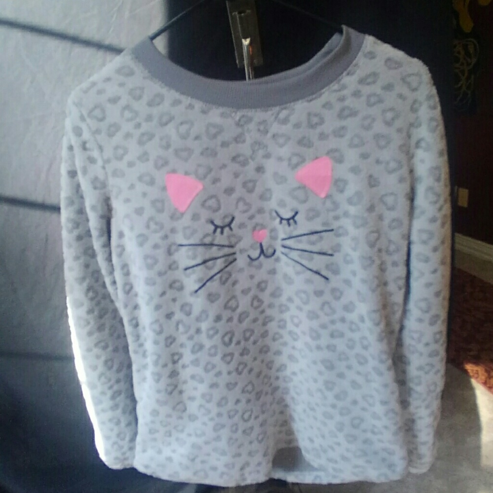 Plush cat shirt
